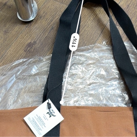 MCM Tan and Black Logo Tote - Picture 10 of 12